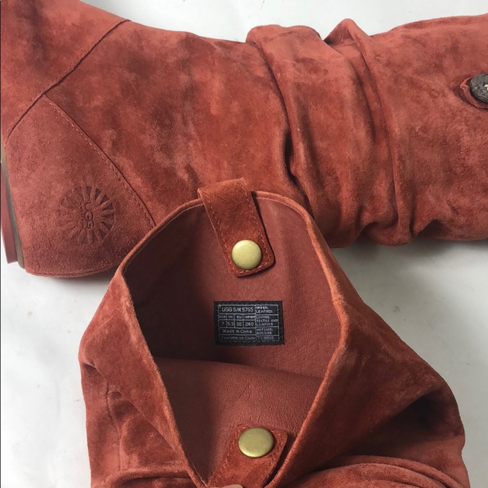Ugg Boots Highkoo Amber Brown Flat shoes New 7 - Picture 7 of 8